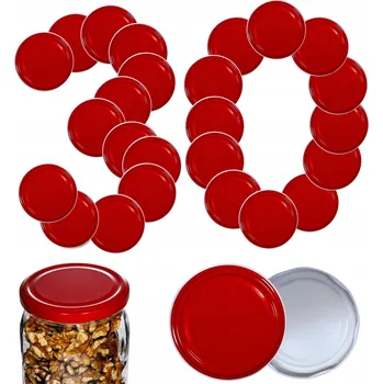 Víčko na zavařovací sklenici Šroubovací Víčka na sklenice, víčko víka, víčko 82 mm, 30 ks, VZOR R