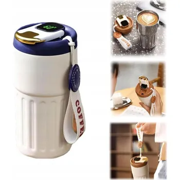 Termohrnek Smart termohrnek termoska lahev na pití LED 500 ml na kávu a prémiový čaj