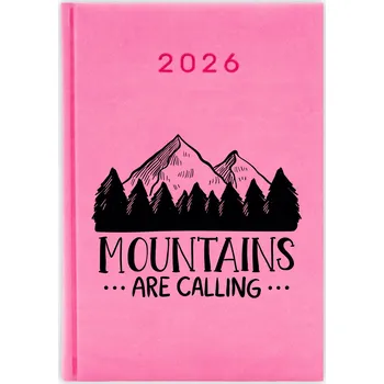 Kalendář Knižkový kalendář 2026 A5 růžový