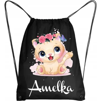 Školní batoh Školní Vak/Batoh na Tělocvik do Školky Školy Zvířátka LEWEK + JMÉNO