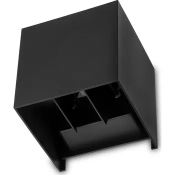 Dekorativní svítidlo Svítidlo zahradní fasádní na LED 2x3W 4000K nastavitelné černé PICEA LUMILED