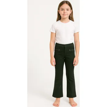 Dívčí kalhoty Dívčí kalhoty s výšivkou -khaki Velikost: 8