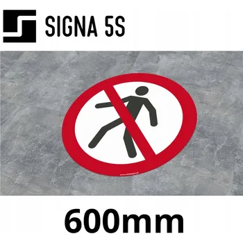 Podlahová značka SafeWalk "Zákaz vstupu" 60 cm