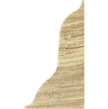 soklová lišta Pravá koncovka lišty 52mm PVC DUB ANTIK