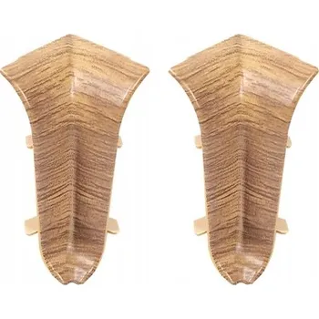 Podlahová lišta Vnitřní roh Cezar hliníkový 10 x 10, délka 10 cm, provedení Dub Country Mat