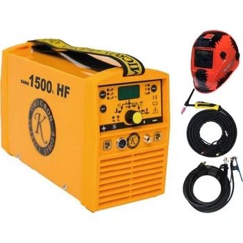 Svářečka Omicron GAMA 1500L HF + kabely + TIG hořák + kukla, záruka 3+2 roky