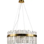 LED Stmívatelný lustr na lanku LED/110W/230V 3000-6500K zlatá + dálkové ovládání