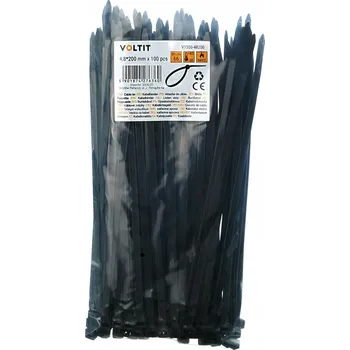 Organizace kabelů Stahovací pásky Voltit 4,8 mm x 200 100 ks