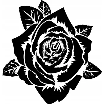 Samolepící dekorace Samolepka na stěnu růže 9f 15x14cm