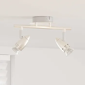 vidaXL Stropní bodové světlo Matný nikl 27 x 14 x 12 cm Ocel