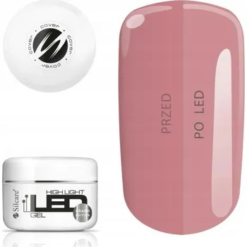 Lak na nehty Stavební gel Silcare jednofázový růžový 100 ml