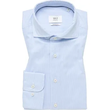 Pánská košile Košile Eterna Modern Fit Streifen Twill pruhovaná modrá 2357_12XS82 velikost: 38, délka rukávu: dlouhý rukáv
