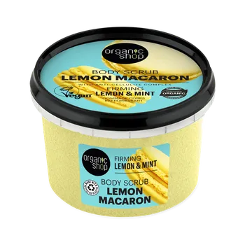 Mýdlo Organic Shop Zpevňující tělový peeling Citrónové makronky 250 ml
