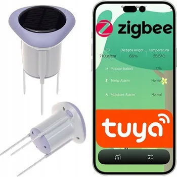 IP kamera ZigBee Tuya IP66 solární senzor vlhkosti, teploty a EC půdy