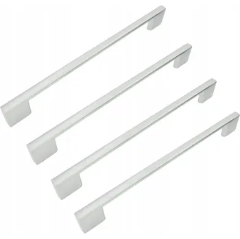 Nábytkové kování Nábytková úchytka klasická stříbrná matná 28,5 x 0,9 x 2,7 cm