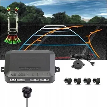 Parkovací asistent PARKOVACÍ SENZORY 4 SENZORY ČERNÉ + BZUČÁK