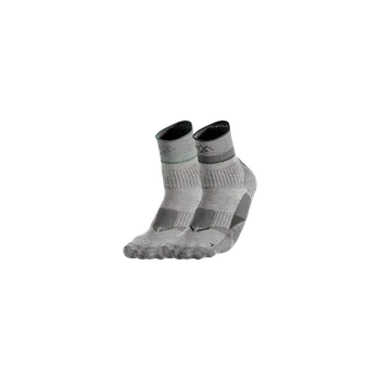 Dámské ponožky CRIVIT Dámské / Pánské funkční ponožky, 2 páry (světle šedá / zelená / tmavě šedá, 35/36)