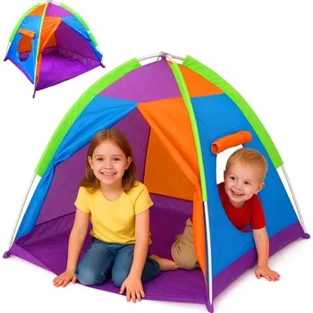 Dětský stan BAREVNÝ STAN PRO DĚTI na zahradu domeček na hračky do bytu Goliat