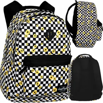 Školní batoh Školní batoh CoolPack jednokomorový, velký, 26 l, bílý, černý, žlutý