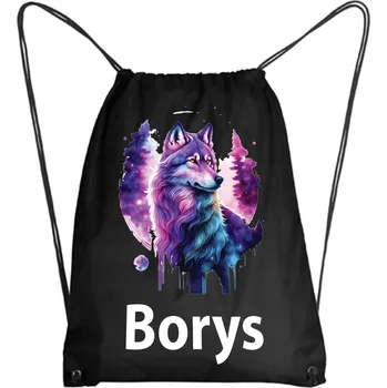 Obraz Školní taška Workoplecak WF do mateřské školy, školy, VLK, LES + JMÉNO 9