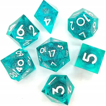 Příslušenství k deskovým hrám MĚSÍČNÍ MLHA SADA 7 TEKUTÝCH EPOXIDOVÝCH RPG kostek