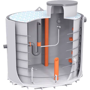 nádrž Plastino Akumulačně retenční nádrž s regulovaným odtokem dvouplášťová 4m3
