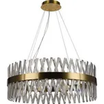 LED Stmívatelný lustr na lanku LED/110W/230V 3000-6500K zlatá + dálkové ovládání