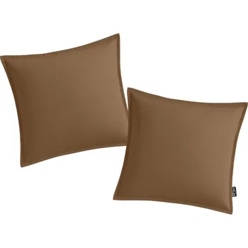 Dekorativní polštářek Sada 2 ks venkovních polštářů EMPARO 50x50 cm, hnědé
