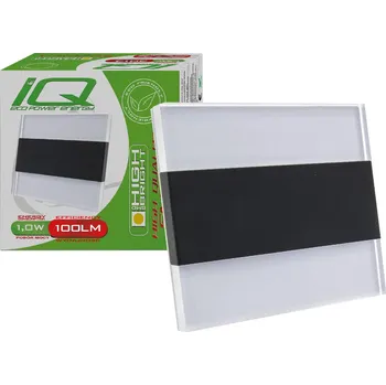 Schodišťové svítidlo 1W 12V Arima černé - studená bílá