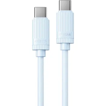 WEKOME WDC-53 nabíjecí a datový kabel - USB-C na USB-C - 1 m - modrý