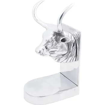 Zarážka na knihu vidaXL Zarážky na knihy 2 pcs Stříbrná 17 x 15 x 27 cm Hliník