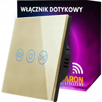 vypínač WIFI Dotykový spínač pro rolety a žaluzie, Zlatý