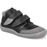 Barefoot dětské kotníkové boty Beda - Luc s okopem užší kotník černé Velikost: 26