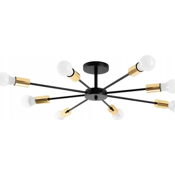 Světlo Pavouk 8 Ramen Černo-Zlaté