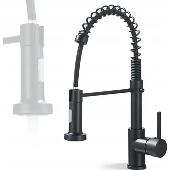 Vodovodní baterie Stojánková kuchyňská baterie Armatura Plus Fontana, černá