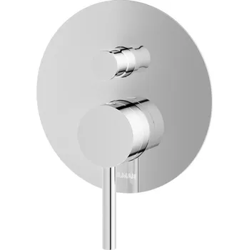 Vodovodní baterie Nástěnná vanová a sprchová baterie s jednou pákou Kohlman AXEL stříbrná