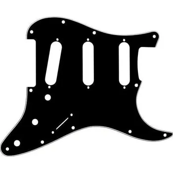 Strunný nástroj Fender 3-Ply 11-Hole Mount Stratocaster Black Pickguard