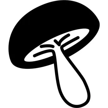 Samolepící dekorace Samolepka na stěnu houba 15x12 cm