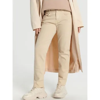 Sinsay - Džíny high waist straight - krémová - 8229Z-12J - 8229Z-12J-32