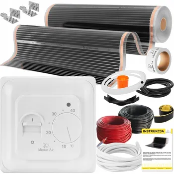 Topná rohož SET Fólie Vyhřívací Podložka INFRAČERVENÁ 14 m² 160 W