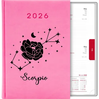 Kalendář Knižkový kalendář 2026 A5 růžový