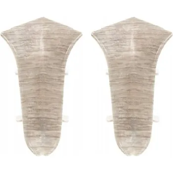 Vnitřní roh Cezar hliníkový 10 x 10, délka 10 cm, Dub Labrador Mat