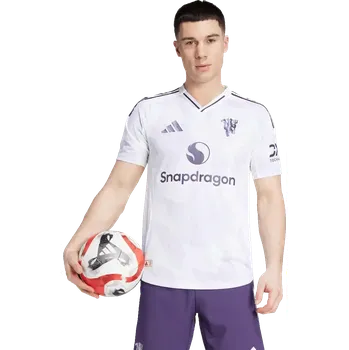 Pánský venkovní zápasový dres Adidas Manchester United 25/26 bílý