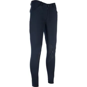 Vybavení pro jezdce Pánské jezdecké rajtky James se silikonovými koleny - tmavě modré, 44