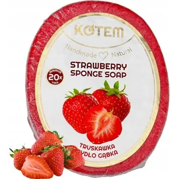 Mýdlo MÝDLO HOUBIČKA jahodové 2 v 1 125 g turecké mýdlo HAMMAM