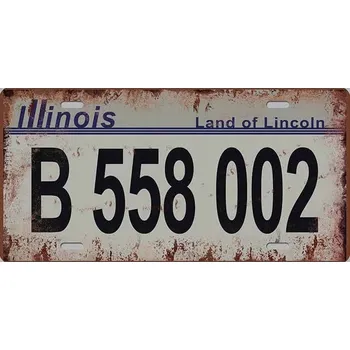 Obraz Plechová cedule Illinois