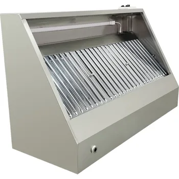 Průmyslový ventilátor DASgastro Nástěnná digestoř 1,0 x 0,7 m - s motorem, regulátorem a svítidlem