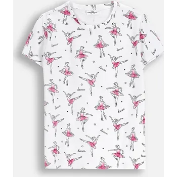 Chlapecké tričko Dětské tričko Coccodrillo bílá barva, EVERYDAY GIRL A ZC5143208VGA 00X, vel. 146