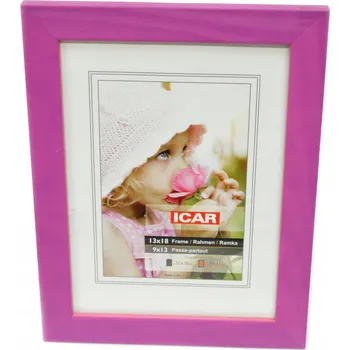 Obraz DŘEVĚNÝ RÁMEČEK NA FOTKU 13x18 ICAR FIALOVÁ BARVA
