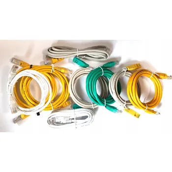 Síťový kabel SÍŤOVÝ KABEL KROUCENÁ DVOULINKA LAN RJ45 CAT5 Ethernet 1.5M ŽLUTÝ